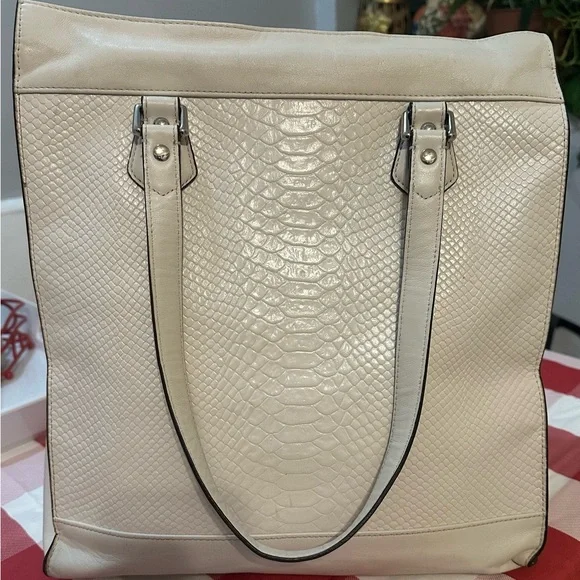 Limited Edition Coach Charlie Embossed Python Leather Tote 28723 - Picture 4 of 14